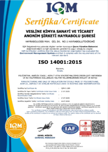 SİSTEM SERTİFİKASI ISO 14001