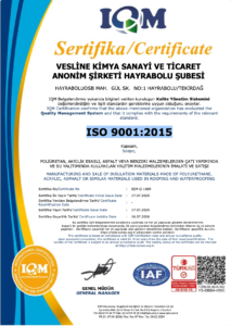 SİSTEM SERTİFİKASI ISO 9001