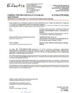 UYGUNLUK SERTİFİKASI – 01